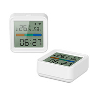 LEDEAST TH08B Hygromètre intelligent Wifi Horloge numérique Intérieur Chambre LCD Thermomètre numérique électronique Hygromètre numérique