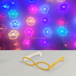 Gafas 3D de Difracción de Papel OEM - Diseños de Hongo, <span class=keywords><strong>Mickey</strong></span> <span class=keywords><strong>Mouse</strong></span>, Calabaza, Gatito, Conejo - Para Fiestas - Product Image 2