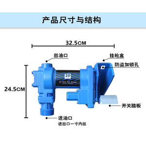 Pompe de distribution diesel/essence auto-amorçante électrique DC portuaire de Wenzhou 12V/24V, norme antidéflagrante - Product Image 3