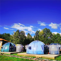 Maison complète jardin Igloo dôme en polycarbonate tentes de glamping imperméable hôtel de luxe maison dôme