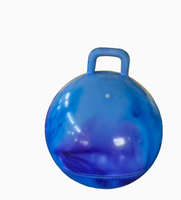 Ballon de yoga gonflable en PVC de 45 cm avec poignée pour exercices musculaires en extérieur