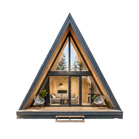Dôme écologique en EPS en forme de A, maison modulaire, villa, panneau sandwich, étanche, écologique, taille personnalisée, bureau minimaliste moderne, boutique