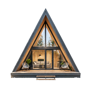 บ้านโดม EPS แบบโครงสร้าง A-Frame บ้านวิลล่าสำเร็จรูป แผงแซนวิช บ้านพักขนาดสั่งทำได้ สไตล์มินิมอล ทันสมัย เหมาะสำหรับโรงแรม รีสอร์ท สำนักงาน/ร้านค้า - Product Image 1