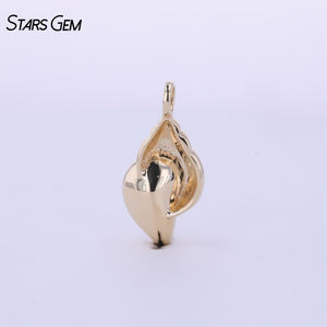 Collier pendentif StarsGem en or massif 14 carats avec diamant de laboratoire 0,6 ct taille poire couleur E, plaqué rhodium vintage, unisexe - Product Image 3