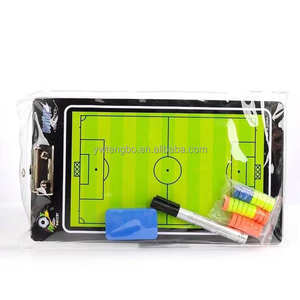 Planche de coaching de football en PVC portable Entraîneur de football Tactique Presse-papiers de recherche avec dossier magnétique pour <span class=keywords><strong>livre</strong></span> de coaching - Product Image 4