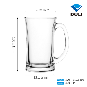 Tasse de bière classique et amusant, 320ml 10.8oz, grand gobelet Transparent isolé, personnalisé, vente en gros, nouvelle collection - Product Image 6