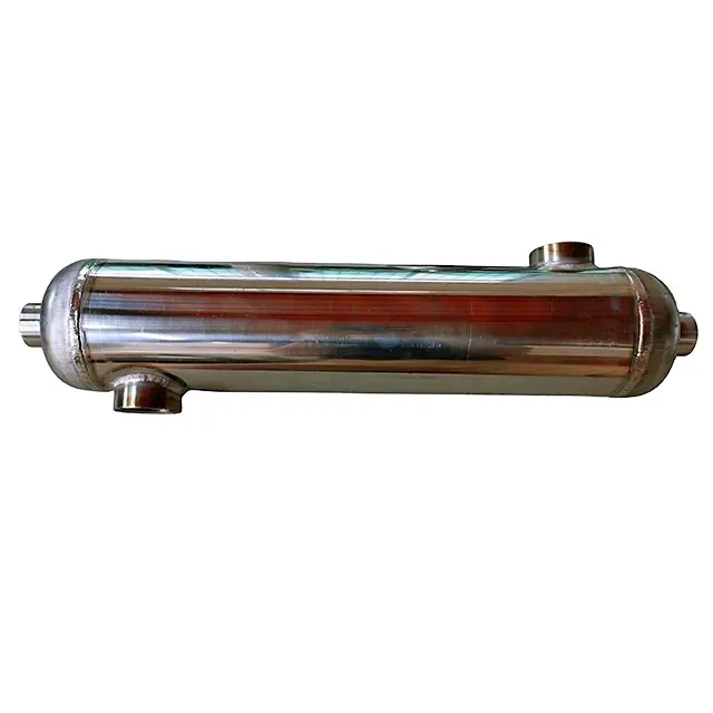 300K Ss316l Ss304 Shell En Buis Warmtewisselaar Titanium Pijp Warmteverdamper Spoel Voor Zwembad Spa Zwembad