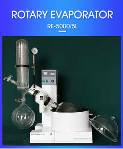Evaporador rotatorio de borosilicato 2L de alta calidad, Rotovap de laboratorio para reciclaje de solventes en desarrollo cosmético, excelente calificación - Product Image 1