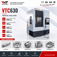Tour CNC vertical de haute précision WOJIE certifié ISO VTC630 avec changeur de palettes