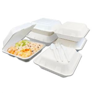 White Round Carton Rectangular Cardboard Thermal Insulated Custom Corrugated Bagasse Pizza Box