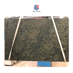 Dalle naturelle de luxe TMZ en quartzite de soie verte polie pour surface intérieure imperméable pour villas et armoires incurvées - Product Image 2