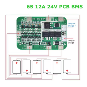 6-series 22V24V Electric Tool <b>Solar</b> <b>Lighting</b> 18650 Dedicated Lithium Battery protection Board BMS - Product Image 5