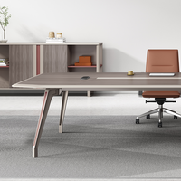 Table moderne pour 8 10 12 16 personnes avec sièges Mobilier de bureau Bureau de réunion Grande table de conférence Bureau de salle de réunion