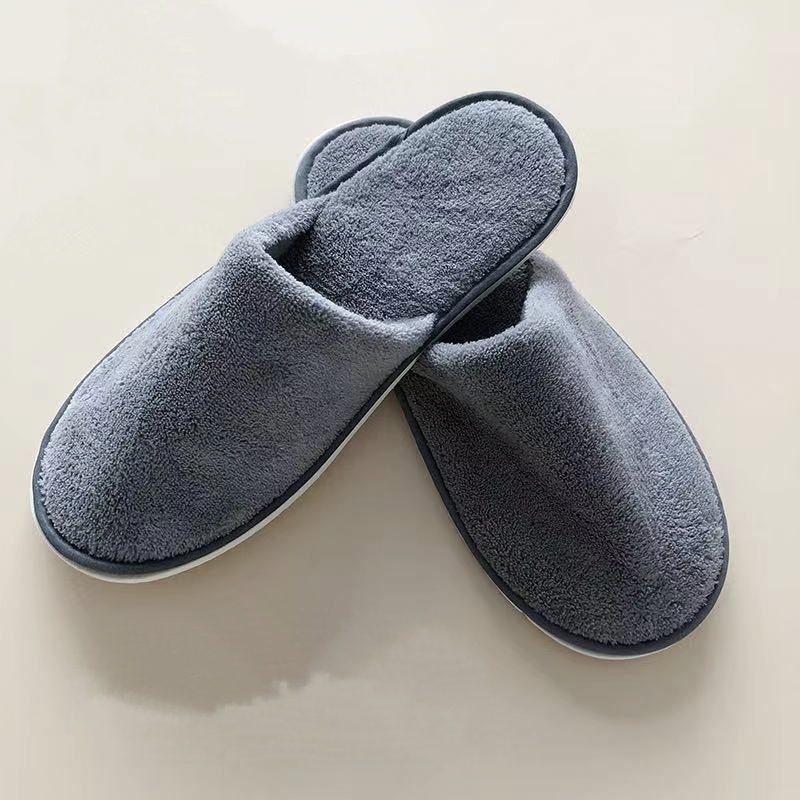 Wholesale coral velvet custom eva cheap disposable for hotel guests slipper