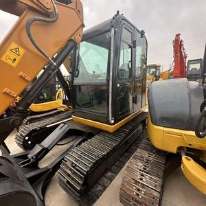 Mini-excavatrice sur chenilles Caterpillar CAT 308E2 d'occasion, 8 tonnes, moteur CAT d'origine, avec lame de bulldozer pour travaux de construction - Product Image 5