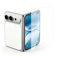 Protection d'écran en verre trempé haute qualité compatible avec les coques en aluminium pour iPhone Duo, film transparent HD pour petit écran
