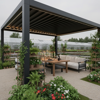Kit de pergola en aluminium thermolaqué Sweet Home, composants pré-découpés, guide étape par étape, gazebo écologique à monter soi-même, allée