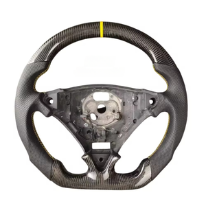 Volant en fibre de carbone forgée, couleur beige/marron, pour <span class=keywords><strong>Porsche</strong></span> 911 997 <span class=keywords><strong>Gt3</strong></span> Cayenne Panamera 970 <span class=keywords><strong>Gt3</strong></span> <span class=keywords><strong>rs</strong></span> gt4, affichage LED chauffant - Product Image 4