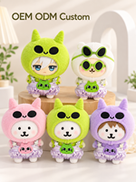 Ensemble de vêtements pour poupées Alien Cat en peluche OEM ODM pour poupées de 10 cm et 13 cm, vêtements mignons personnalisés, fabrication en usine
