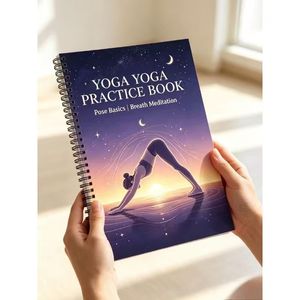 Libro de práctica de yoga con espiral, 50-100 páginas, conceptos básicos de posturas, meditación por respiración, cuaderno para entusiastas del yoga - Product Image 2