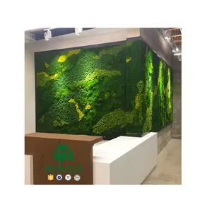 Zhen xin qi crafts preserved forest moss decorative preserved artificial moss wall panel