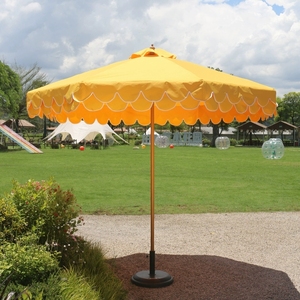 Glamping dos capas sombrillas con flecos sombrillas al aire libre boda resistente viento alto sombrilla de playa sombrillas con arena - Product Image 4