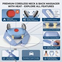 Herstellerprodukt: Hochwertiger Shiatsu-Wärme-Nacken- und Schultermassagegerät mit Knet-, Klopf- und Perkussionsfunktionen