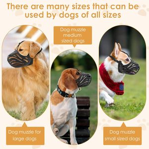 Bozales para Perros Suaves y Transpirables, Permiten que los Perros Respiren y Beban, para Evitar Mordeduras, Masticación y Ladridos, Ajustables, Tipo Canasta, para Entrenamiento - Product Image 3