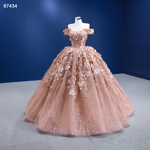 Jancember RSM67434 Elegante Apliques Flor Empire Ball Gown Quinceanera Vestidos - Product Image 3