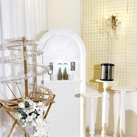 XINGPAI – décorations de restauration buffet de luxe en acier inoxydable doré, présentoir de nourriture, support de cocktail en spirale pour fête de mariage