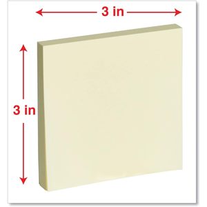 Blocs de Notas Autoadhesivos Universales de 3 x 3 Pulgadas, Color Amarillo, 12-100 Hojas, con Función Magnética, para Oficina, Escuela y Regalos - Product Image 5