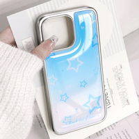 Coque de téléphone en résine époxy pour iphone16 16pro/promax 15 15promax/14Promax/14pro 14/13 13pro 12 11 Coque à bords argentés galvanisés