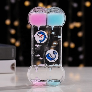 Sáng Tạo màu sữa hai màu Á hậu giọt dầu lỏng đồng hồ cát hẹn giờ đồ trang trí phim hoạt hình cát lún trang trí quà tặng trẻ em - Product Image 5