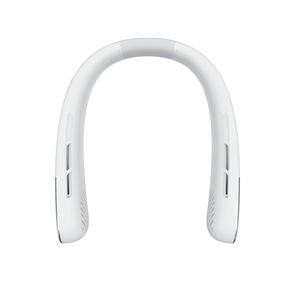 พัดลมคล้องคอแบบชาร์จ USB ไร้ใบพัด ระบายความร้อนได้ดี ใช้กลางแจ้ง สีขาวงาช้าง สีชมพู สีน้ำเงินเข้ม - Product Image 1