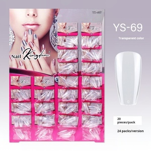 Juego de 480 Uñas Postizas de Alta Calidad, Color Natural Transparente, Material ABS, Personalizables - Product Image 6