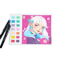 Stylos de peinture acrylique Ohuhu 30 couleurs : double pointe (rond et fin)