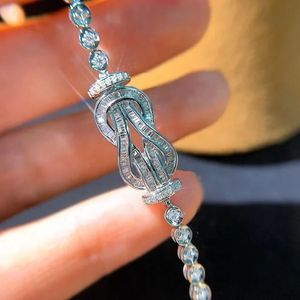 Pulsera de Diamantes Naturales de 1.0 Quilates con Dijes Brillantes de Oro Blanco de 18K, Precio de Fábrica Xinfly, Joyería Fina Personalizada - Product Image 2