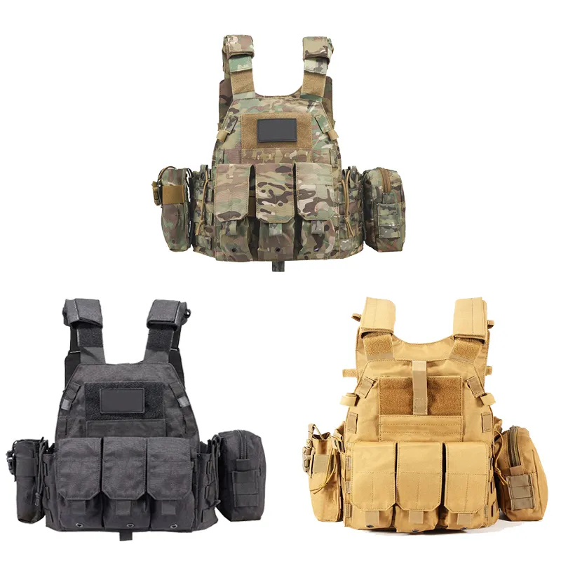 Thời trang hàng đầu Molle hệ thống bên ngoài bảo vệ vest nhanh chóng phát hành 600D chiến thuật vest