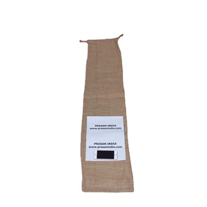 Ne pensez pas grand. Pensez grand avec nos sacs en toile de jute réutilisables et portables de taille XL avec cordon de serrage - Product Image 1