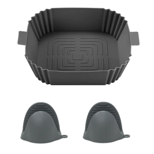 Plaque de cuisson rectangulaire en Silicone épaissie de haute qualité pour friteuse à Air BBQ four électrique micro-ondes pour la préparation des aliments commerciaux - Product Image 4