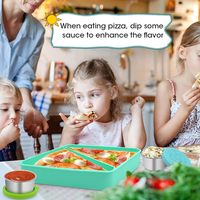 Boîte à pizza triangulaire en silicone au design moderne avec couvercle pour le déjeuner Bento de conservation pour la pâtisserie et la cuisine