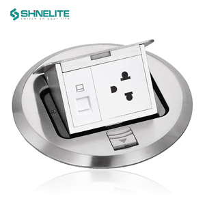 2025 shinelite thiết kế mới ổ cắm thép không gỉ chuyển đổi ổ cắm đôi Hidden tầng ổ cắm với giá nhà máy - Product Image 5