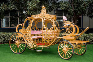 Charrette de luxe classique en forme de citrouille, chariot électrique pour la visite touristique, transport spécial - Product Image 6