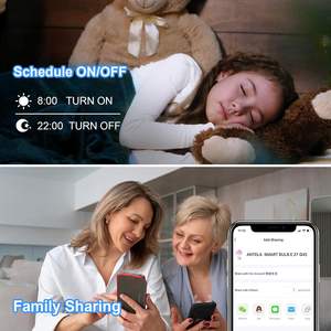 Lampadina LED Intelligente Antela E27 4.9W Wifi Dimmerabile RGB Cambio Colore Luce Bianca per Domotica - Product Image 5