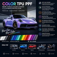 Film de protection de peinture TPU PPF couleur personnalisée avec technologie auto-réparatrice pour le style des véhicules