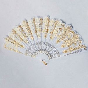 Abanicos de Seda Clásicos Impresos Personalizados 2018, de Alta Calidad, Estilo Arte Folclórico, Material de Bambú, Tallados a Mano, Recuerdo con Diferentes Colores - Product Image 2