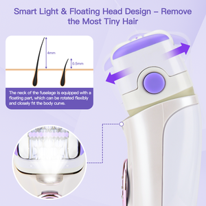 PRITECH <span class=keywords><strong>Meilleur</strong></span> Épilateur Électrique Lavable Rasoir Électrique Sans Fil pour Femmes Épilateur pour Jambes Aisselles Bikini Épilation du Corps - Product Image 4