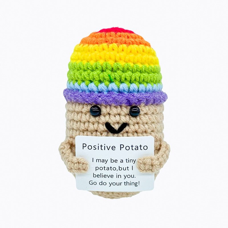 Pomme de terre chapeau arc-en-ciel