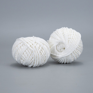 Cordón de Algodón de 50g, Redondo, Trenzado de 3 Hilos, Alta Tenacidad, para Embalaje - Product Image 1