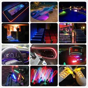 Elanby MMA Fibre optique souple super lumineuse de 3,0 mm de diamètre, 100 m de longueur, éclairage latéral en plastique IP - Product Image 5